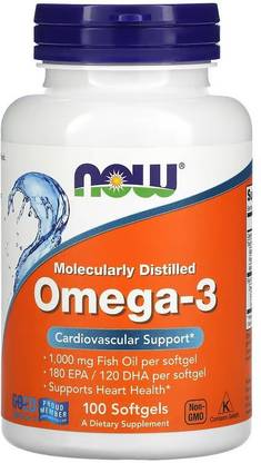 Now Foods Omega-3, 180 EPA / 120 DHA, 100 Softgels