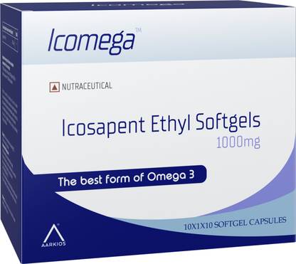Aarkios Icomega (Icosapent Ethyl 1000mg Softgel Capsules