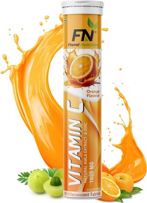 Floral Nutrition Vitamin C Amla Extract 1000mg Effervescent tablets for Immunity and Skin