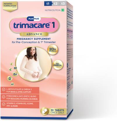 Plus Plus Lifesciences LLP Trimacare 1 Advance Prenatal Supplement for 1st Trimester -