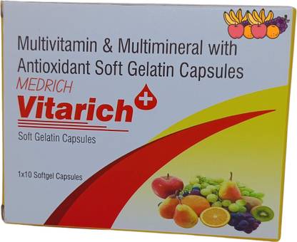 MEDRICH Vitarich Multivitamin Supplements Heart,Body, Energy Booster Softgels Pack of 3