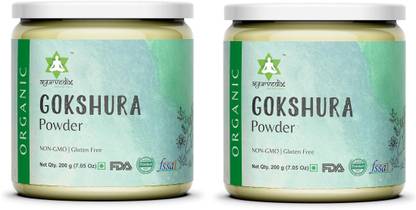 ayurvedix Organic Gokshura Powder Tribulus Terrestris Powder (Gokhru) for Overall Wellness