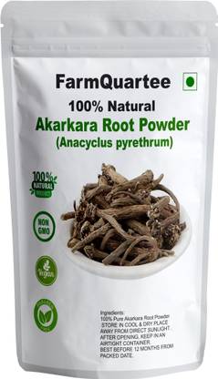 FarmQuartee Akarkara Powder (Anacyclus Pyrethrum) Pellitory Root / Akalkara powder