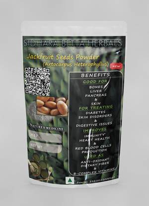 SIDHARA BETTA HERBALS Jackfruit Seeds Powder | Artocarpus Heterophyllus