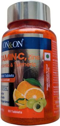 NEW ON & ON Vitamin C Chewable Tablets, Elements Wellbeing Vitamin C Chewable Tablets