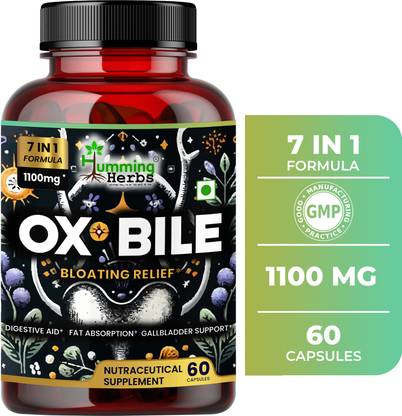 Humming Herbs LIVER Ox Bile-Bloating Relief, Enhanced Fat Absorption & Gallbladder