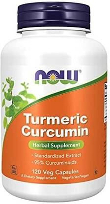 Now Foods Foods Curcumin Turmeric Root Extractract 95%, Veg-capsules