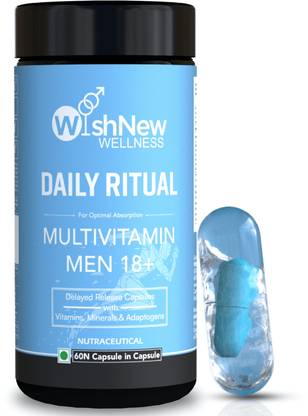 WISHNEW WELLNESS DAILY RITUAL Multivitamin for Men 18+ With Specialized Blends for Optimal Health