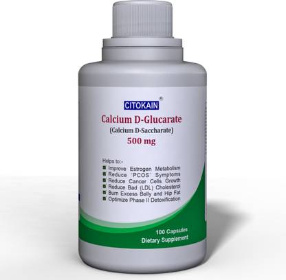 Citokain Calcium D-Glucarate (Calcium D-Saccharate) 500 mg | Estrogen Balance, PCOS