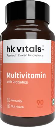 HEALTHKART HK Vitals Multivitamin with Probiotics, Supports Immunity and Gut health