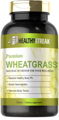 Healthy Streak Wheatgrass 800 mg Tablets (D135)
