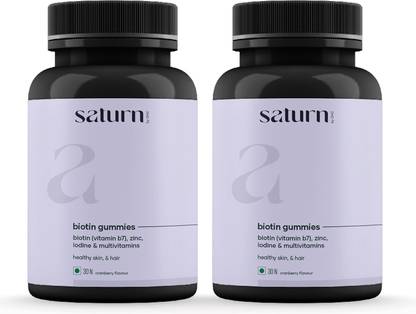 saturn by ghc Biotin Gummies for Hair Growth, Anti Hair Fall and Healthy Hair Growth