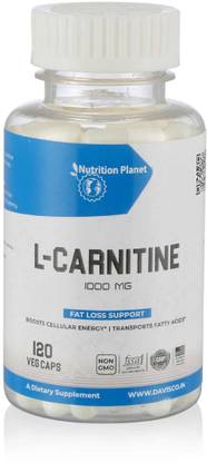 Nutrition Planet L-Carnitine (Unflavored - 120 Capsules, 60 Servings)