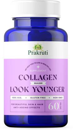Prakruti Pure Herbs Collagen Supplement for Collagen Booster, Radiance Skin, Healthy Hair & Nails