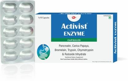 Activist Digestive Enzyme Supplement with Bromelain & Papain for Healthy Digestion