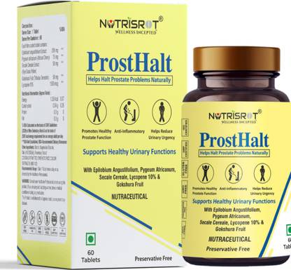 Nutrisrot ProstHalt Supplement helps Manage Prostate Health & Bladder Discomfort for Men