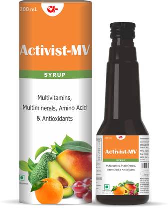 Activist Multivitamin syrup containing Vitamin A, B12, Magnesium, Zinc Copper