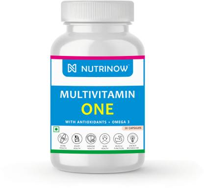 NUTRINOW Multivitamin One | With Antioxidants and Veg Omega 3 for Better Absorbability