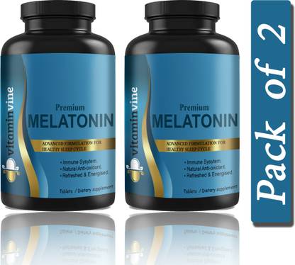 Vitaminvine Sleeping Pills Aid for Deep Sleep with Melatonin Tablets (K211)