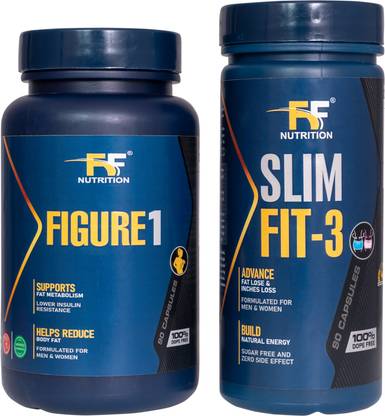 FF nutrition Combo of FIGURE 1 & Slim Fit-3 Capsule Zero Figure, Weight Loss Tablet Men/Women