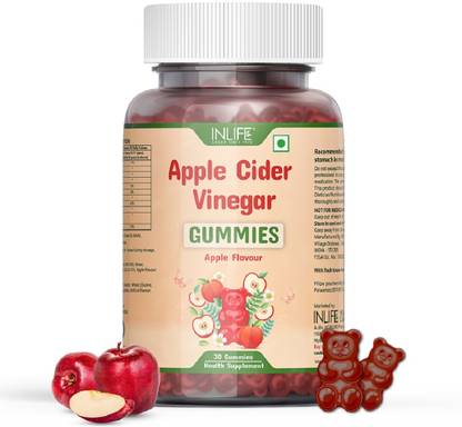 INLIFE Apple Cider Vinegar for Weight Loss Gummies | Gut Health | Digestion Support