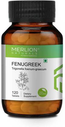 Merlion Naturals Fenugreek Tablets Trigonella foenum-graecum, All Natural, Pure Herbs 500mg