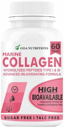 GOA NUTRITIONS Collagen Powder for Women & Men, Type 1,2,& 3 Care Builder Supplement -90