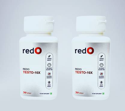 redo Testo 10X (30 Capsules) (Pack Of 2)