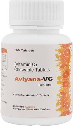 AVIYANA HEALTHCARE VC Ascorbic Acid Vitamin C Chewable Tablets (100 Tabs in 1 Bottle)