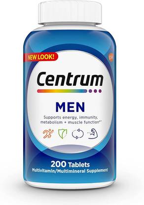 Centrum Men Multivitamin 200 Tablets (New look)
