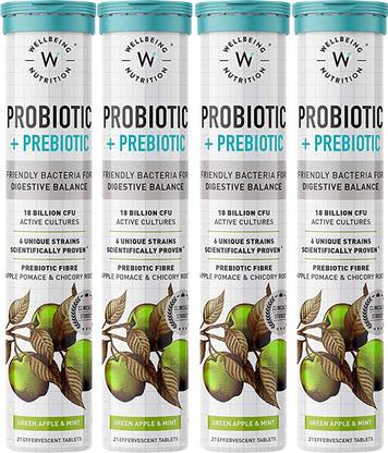 Wellbeing Nutrition Probiotics + Prebiotics | 18B CFU, Improves Metabolism, Digestion & Gut Health