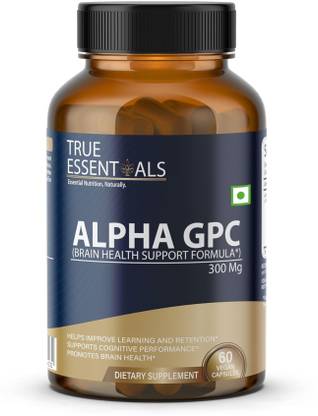 TRUE ESSENTIALS Alpha GPC 300mg Capsules | Pack of 1