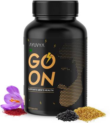 Ayuvya GO ON Capsules | Helps Boost Muscle Mass & Overall Health for Men