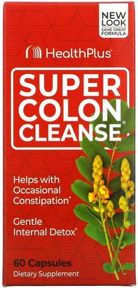 Health Plus Inc. Super Colon Cleanse, 60 Capsules