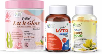 FYTIKA Let it Glow Pineapple-200G + Vita 365-60 Tabs + EPO 1000-60 Softgel