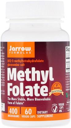 Jarrow Formulas Methyl Folate 400 mcg - 60 Capsules