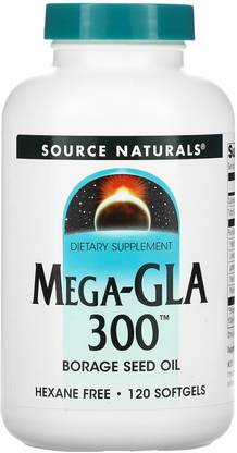 Source Naturals Mega-GLA 300, 120 Softgels