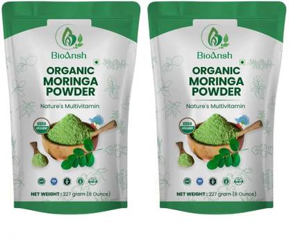 BIOANSH Moringa Powder (Pack of 2) Good for Immunity, Digestion, Skincare & Haircare