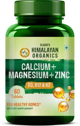 Vlado's Himalayan Organics Calcium Magnesium Zinc Vitamin D3 & B12