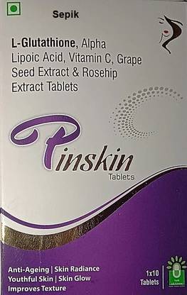 Sepik L-Glutathione 600mg Alpha Lipoic Acid,Vit C,Grape Seed Extract,Rosehip Extract