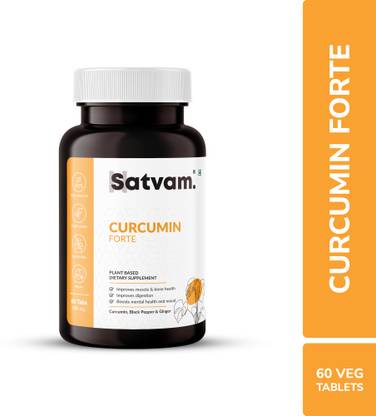 SATVAM. N Satvam Curcumin Forte Supplement With Piperine Extract And Curcuminoids