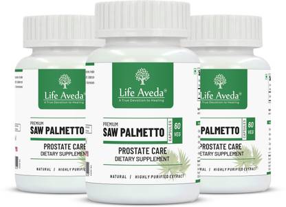 Life Aveda Saw Palmetto Extract Capsule For Hair Growth, Prostate Health, and More