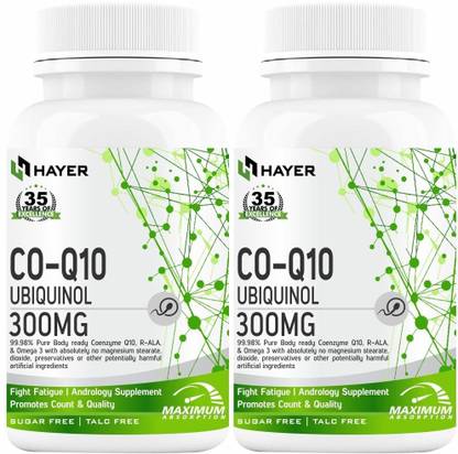 HAYER Coq10 Supplement, To Help Good Heart health supplements-120 Tablets