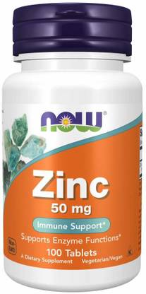 Now Foods Zinc -50 mg 100 Tablets