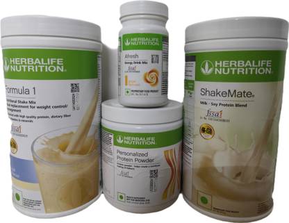Herbalife Nutrition FORMULA1 KULFI SHAKE SHAKEMATE &PROTEIN POWDER200GM & AFRESH GINGER