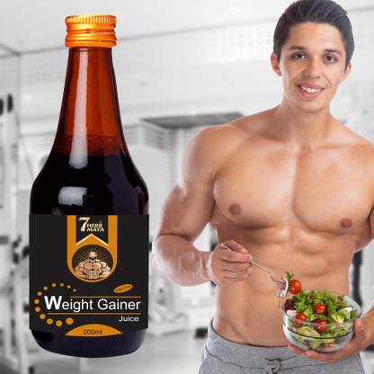 7Herbmaya Weight Gainer Juice/ Weight Gain Syrup/ Muscle Building Juice/ Mass Gainers Weight Gainers/Mass Gainers