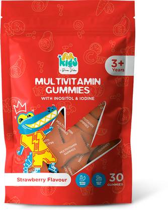 ForKids Multivitamin Gummies For Growth, Immunity and Health - Strawberry Flavour