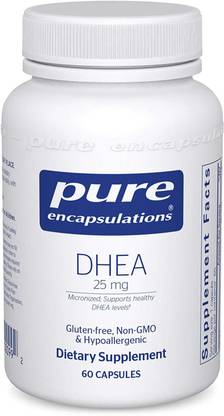 Pure Encapsulations DHEA (dehydroepiandrosterone) 25 mg - Micronized Hypoallergenic Supplement -