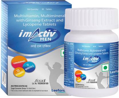 imActiv Multivitamin Tablets for Men with Ginseng Extract Pack of 1
