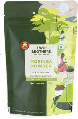 Two Brothers Organic Farms Moringa Powder,made using Farm Grown Moringa Leaves (Drumstick)